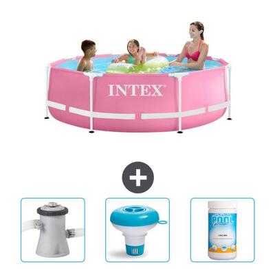 Frame zwembad rond - 244x76 cm + accessoires cb77