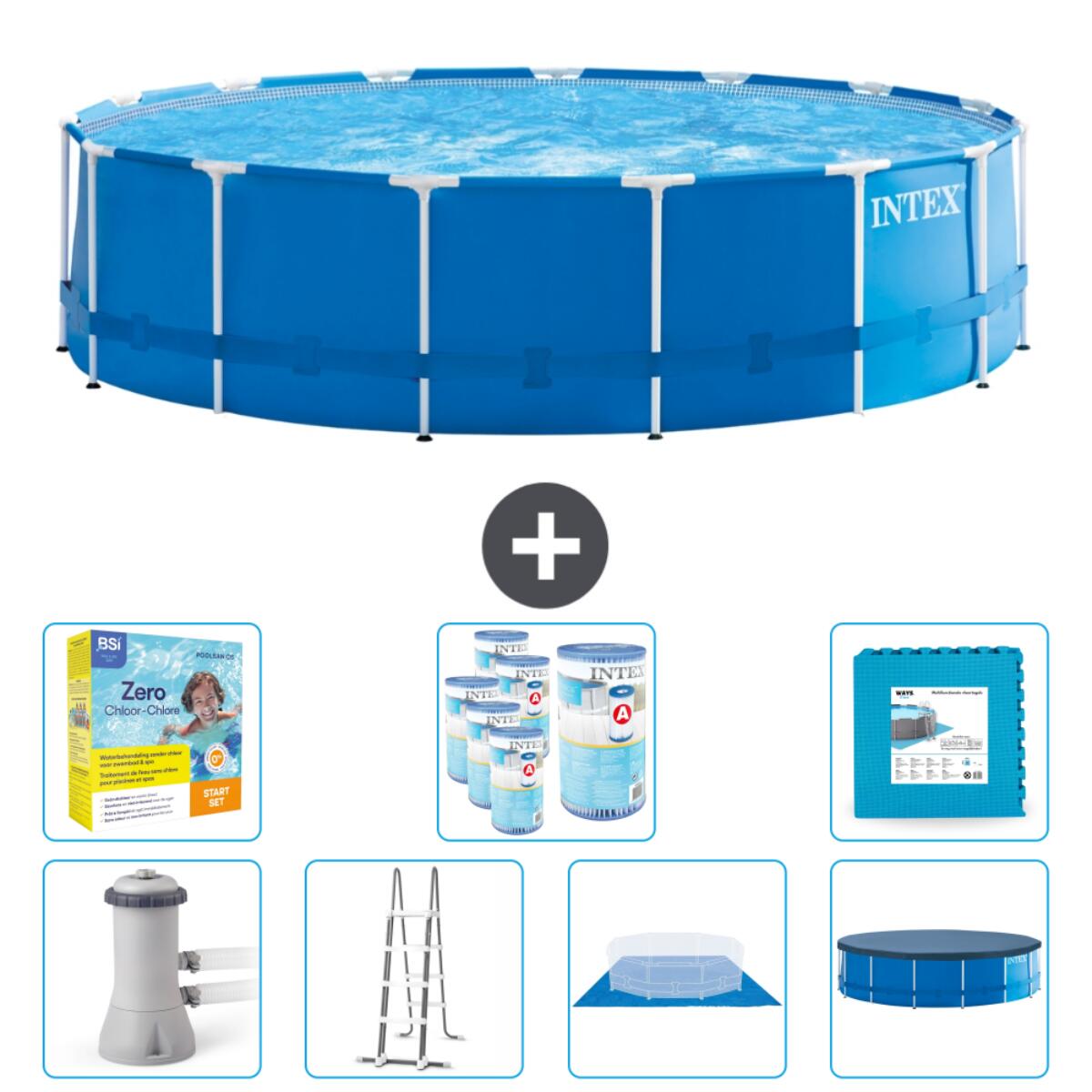 Piscine à cadre ronde - 457x122 cm + Accessoires CB48 1/5