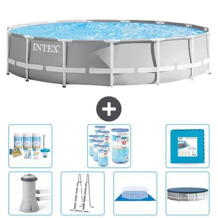 Piscine ronde Prism Frame - 457x107 cm + Accessoires CB42
