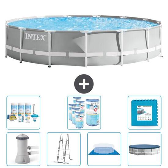 Piscine ronde Prism Frame - 457x107 cm + Accessoires CB42