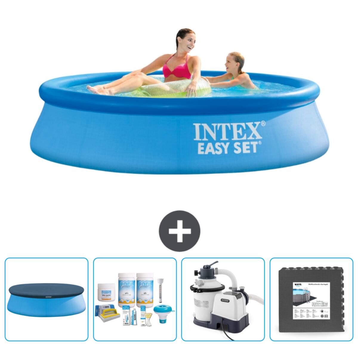 Easy Set Schwimmbecken rund - 244x61 cm + Zubehör CB61 1/6