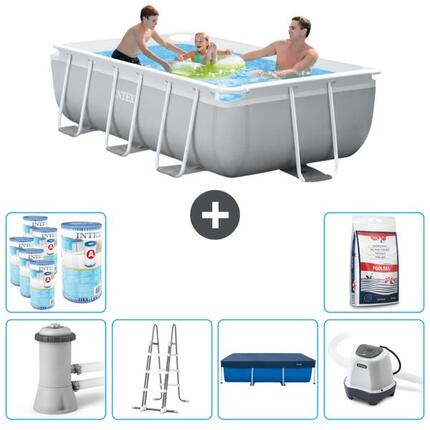 Piscine rectangulaire Prism Frame - 300x175x80 cm + Accessoires CB55