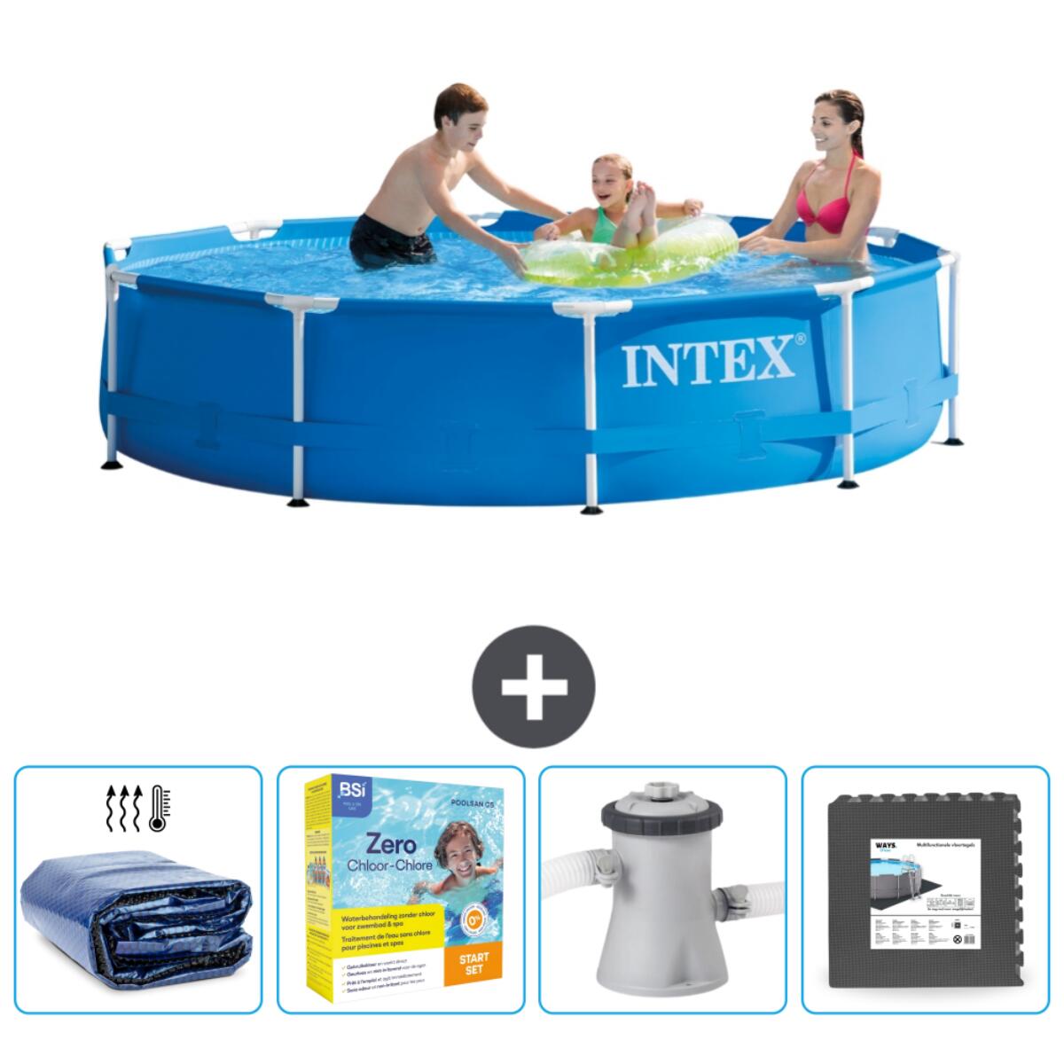 Piscine à cadre ronde - 305x76 cm + Accessoires CB10 1/6