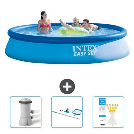 Piscine ronde Easy Set - 396x84 cm + Accessoires CB82