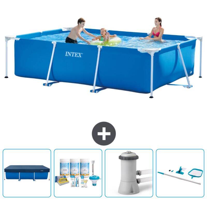 Piscine à cadre rectangulaire - 300x200x75 cm + Accessoires CB7