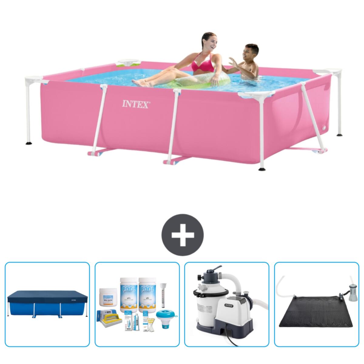 INTEX Frame Zwembad Rechthoekig - 220x150x60 cm + Accessoires CB62