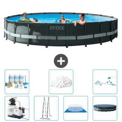 Ultra xtr zwembad rond - 610x122 cm + accessoires cb46