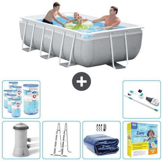 Piscine rectangulaire Prism Frame - 300x175x80 cm + Accessoires CB39