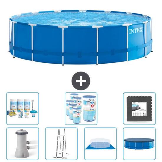 Piscine à cadre ronde - 457x122 cm + Accessoires CB43