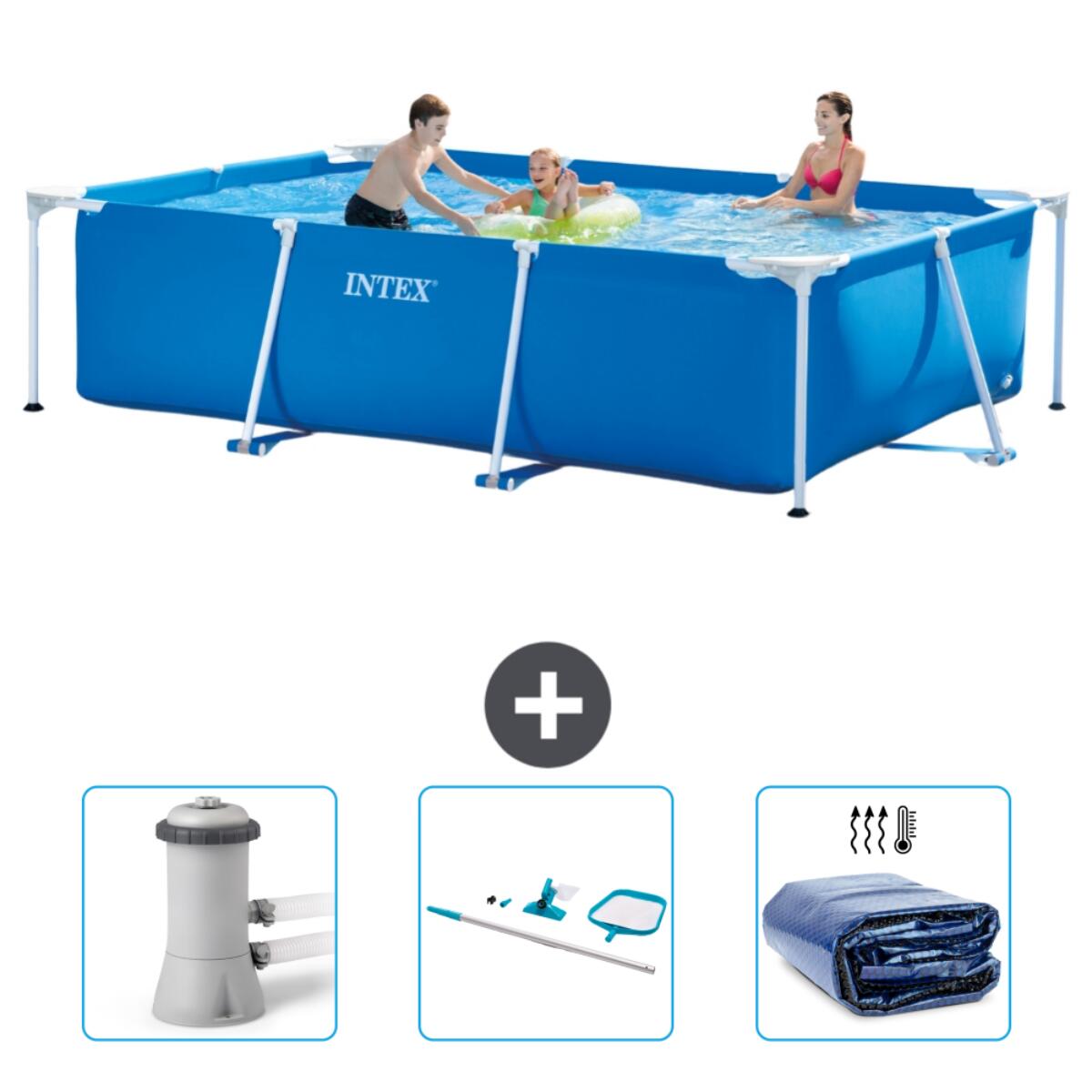 INTEX Frame Zwembad Rechthoekig - 300x200x75 cm + Accessoires CB81