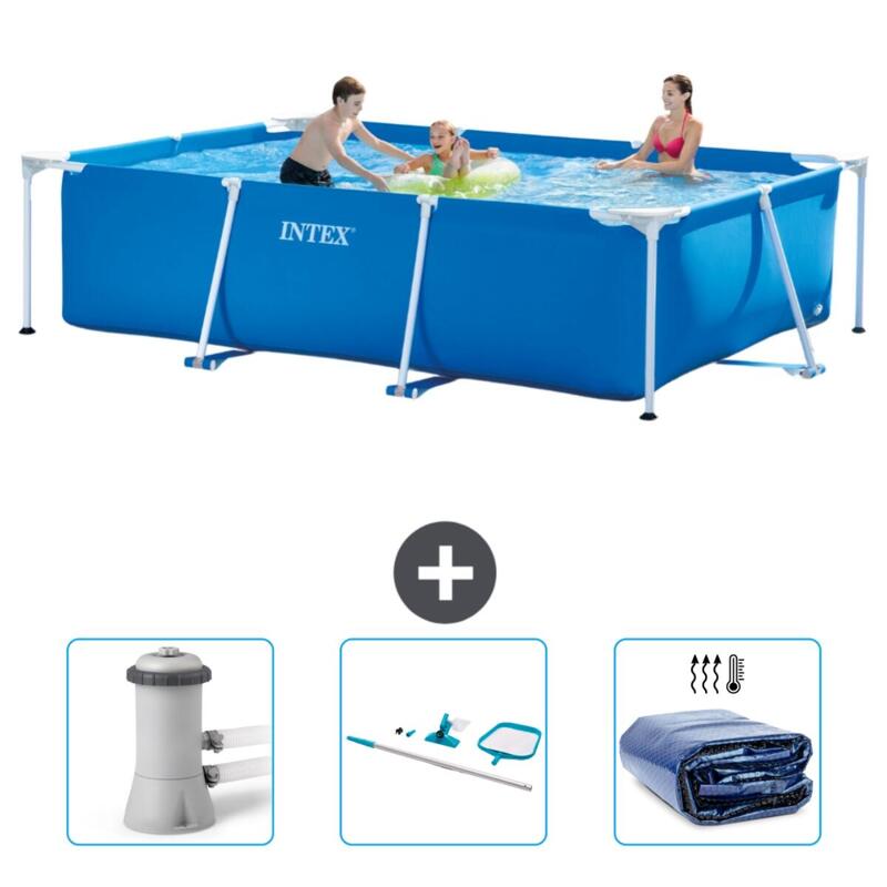 Piscine à cadre rectangulaire - 300x200x75 cm + Accessoires CB81