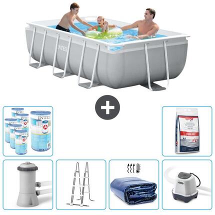 Piscine rectangulaire Prism Frame - 300x175x80 cm + Accessoires CB56