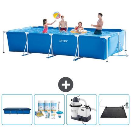 Piscine à cadre rectangulaire - 450x220x84 cm + Accessoires CB62