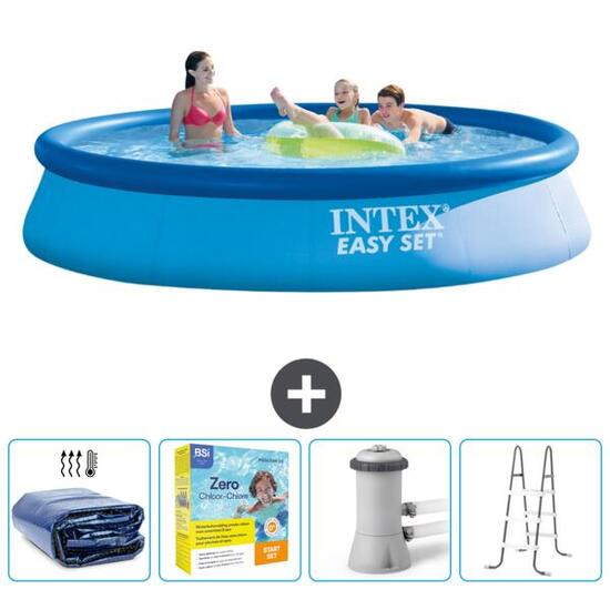Piscine ronde Easy Set - 396 cmx84 cm cm + Accessoires CB13