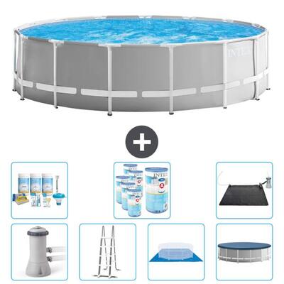 Prism frame zwembad rond - 457x122 cm + accessoires cb44