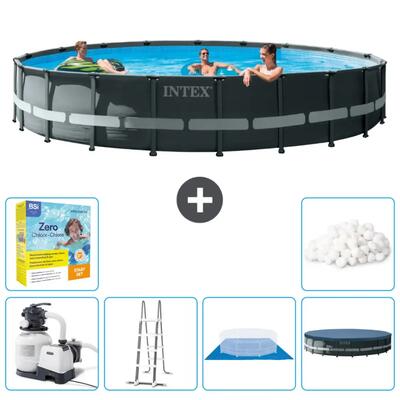 Ultra xtr zwembad rond - 610x122 cm + accessoires cb47