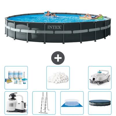 Ultra xtr zwembad rond - 732x132 cm + accessoires cb45