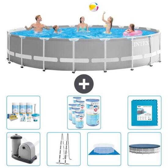 Piscine ronde Prism Frame - 610x132 cm + Accessoires CB42