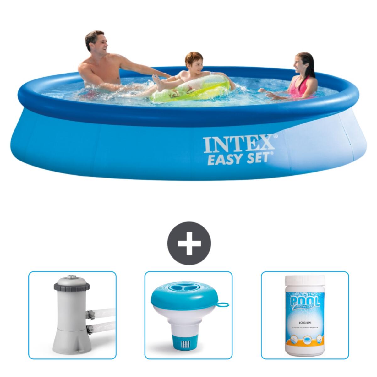 Intex - Piscine Ronde Easy Set - 366x76 Cm + Accessoires Cb77 - Piscine - Bleu - Taille Unique - Decathlon