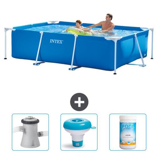 Piscine à cadre rectangulaire - 260x160x65 cm + Accessoires CB77