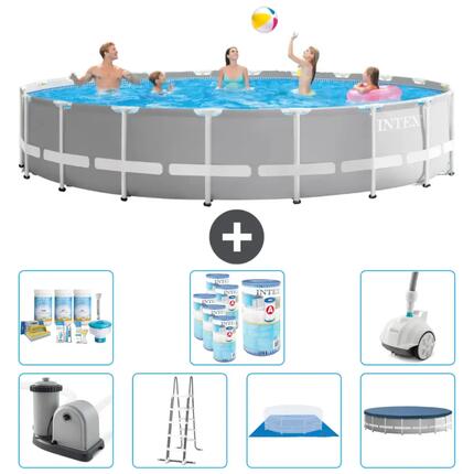 Piscine ronde Prism Frame - 610x132 cm + Accessoires CB45