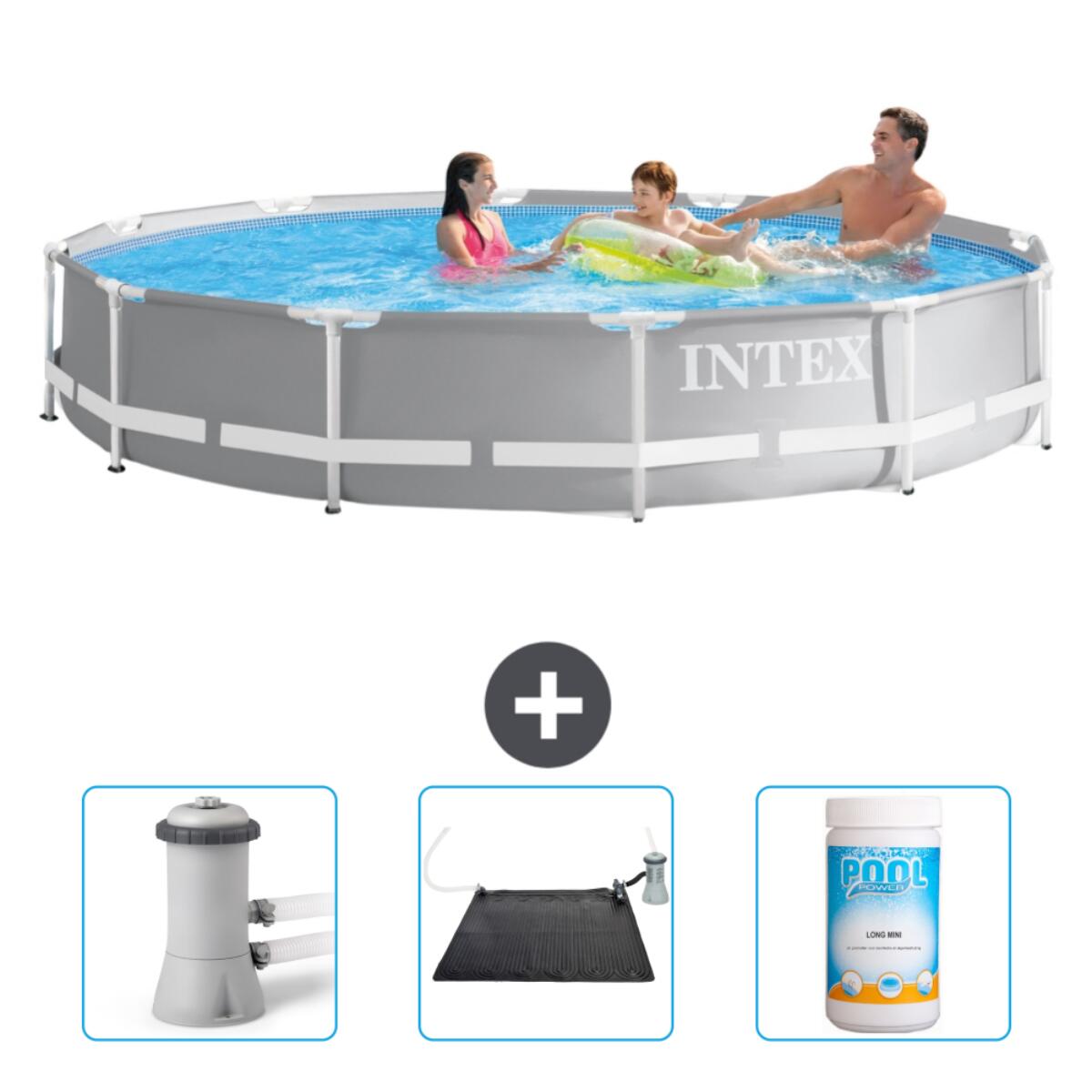 INTEX Prism Frame Zwembad Rond - 366x76 cm + Accessoires CB80