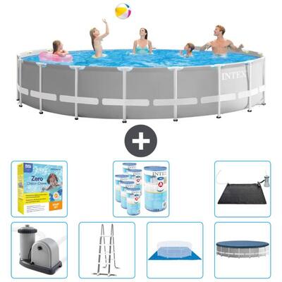 Prism frame zwembad rond - 549x122 cm + accessoires cb50