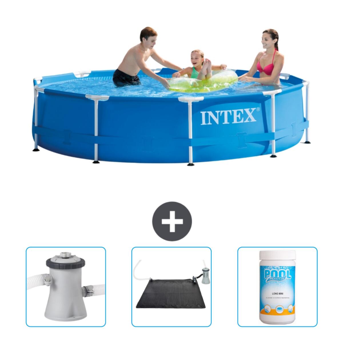 Intex - Piscine À Cadre Ronde - 305x76 Cm + Accessoires Cb80 - Piscine - Bleu - Taille Unique - Decathlon