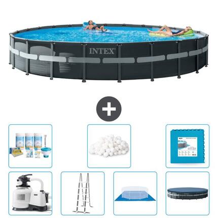 Piscine ronde Ultra XTR - 732x132 cm + Accessoires CB42