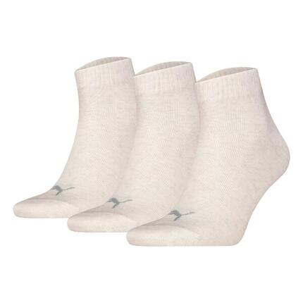 Quarter Socken 3 Paar weich komfortabel Herren Damen Unisex - Soft Cotton
