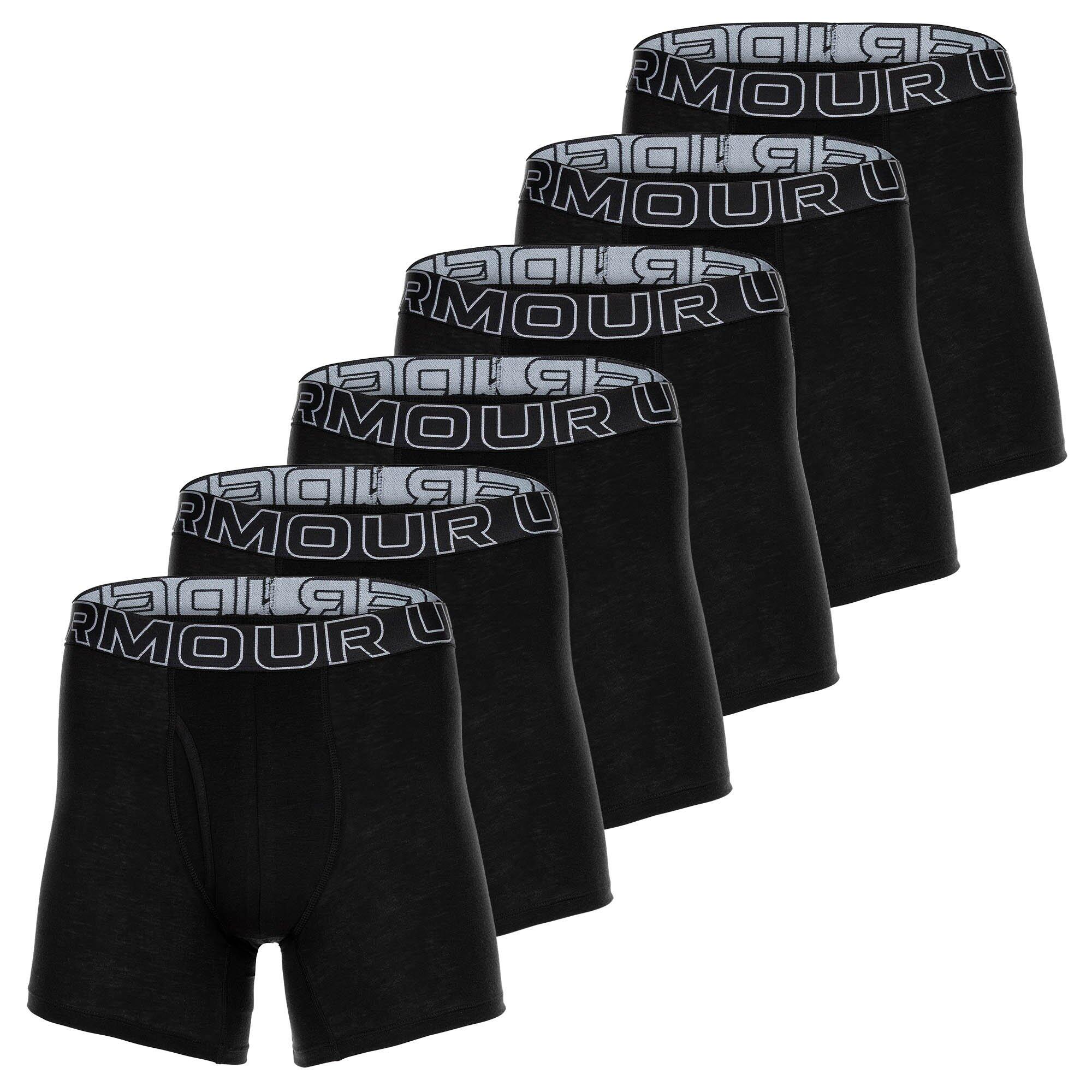 UNDER ARMOUR Boxershort Herren 6er Pack Figurbetont-UA PERFORMANCE COTTON - SOLID 6 IN 6PK