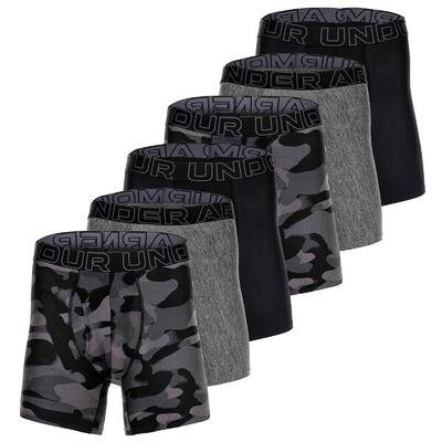 Boxershort Herren 6er Pack Figurbetont-UA PERFORMANCE TECH - PRINT 6 IN 6PK