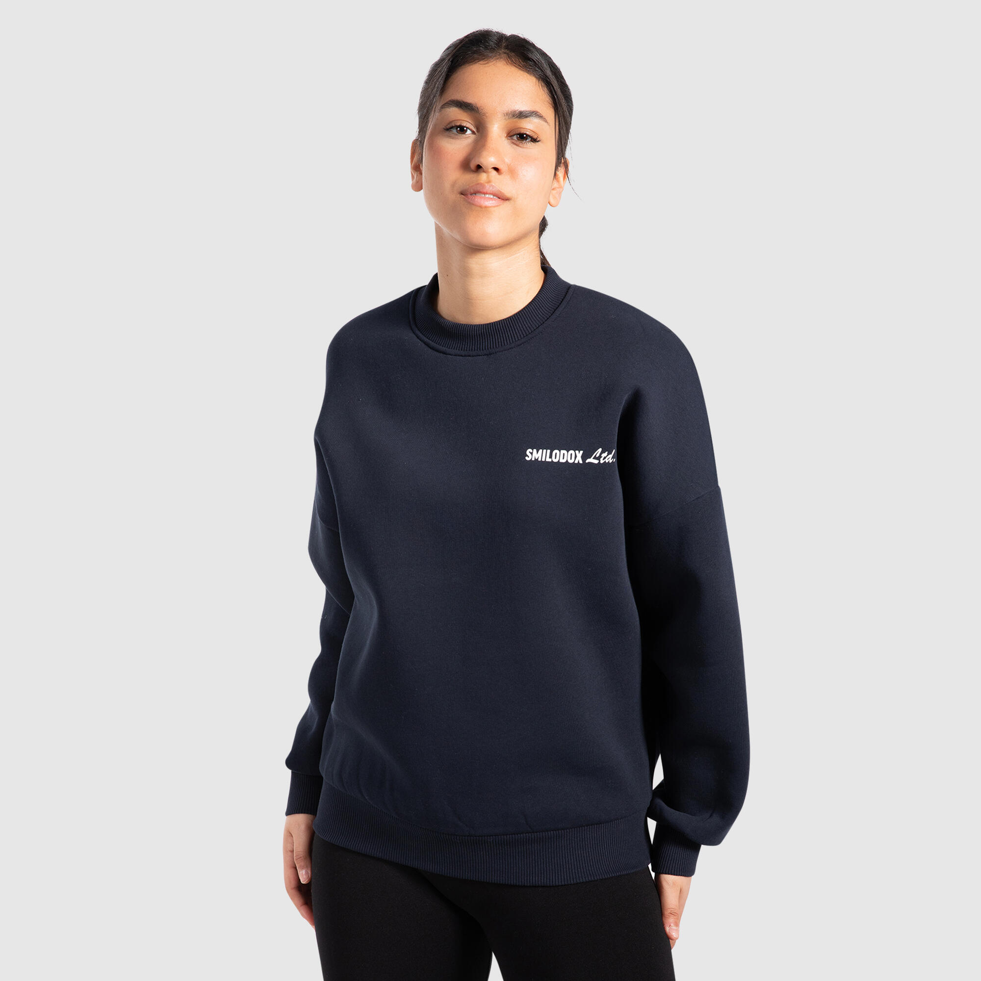 Herren Sweatshirt Liquid Brail Marineblau 2/6