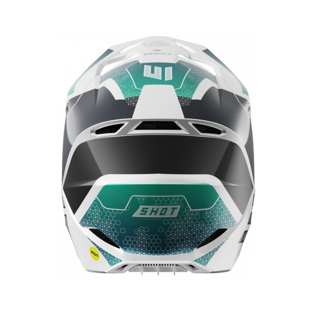 Casque Intégral Shot Race Phaser Bleu Turquoise Adulte 3/3