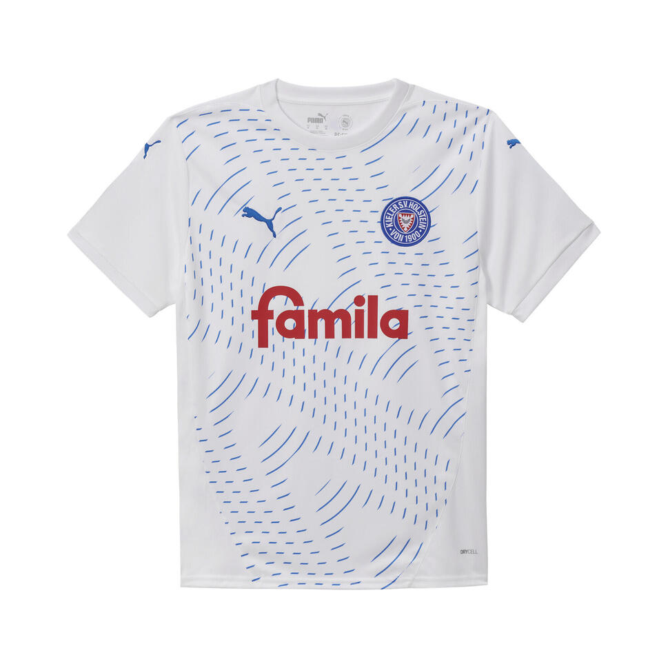 Męska koszulka wyjazdowa Holstein Kiel 24/25 PUMA White Ignite Blue