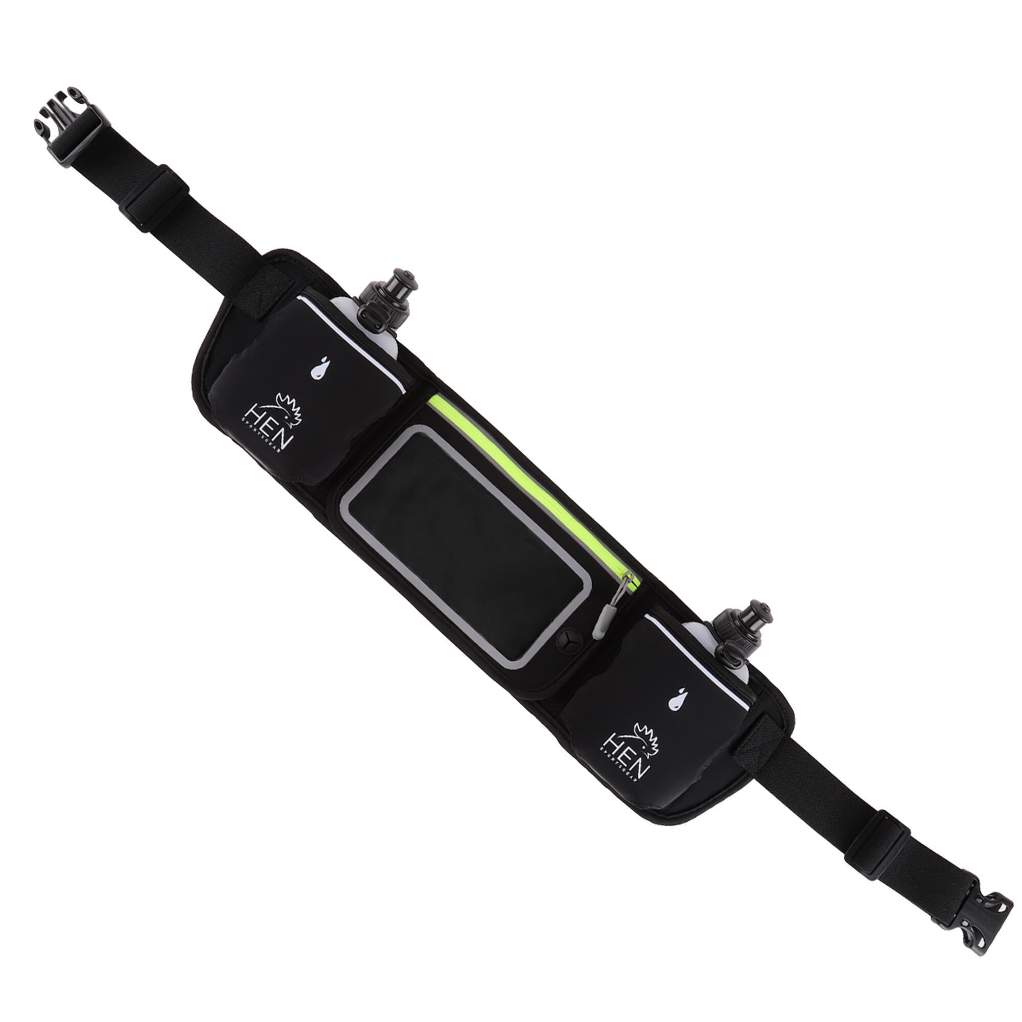 Sacoche de sport avec 2 bidons - ceinture pour boire - ceinture de course 3/7