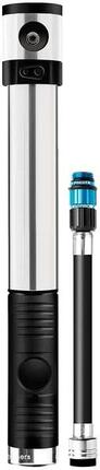 CRANKBROTHERS Klic Hv Pumpe mit gemischtem Fahrradmanometer Erwachsene, Silber