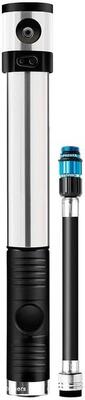 CRANKBROTHERS Klic Hv Pumpe mit gemischtem Fahrradmanometer Erwachsene. Silber