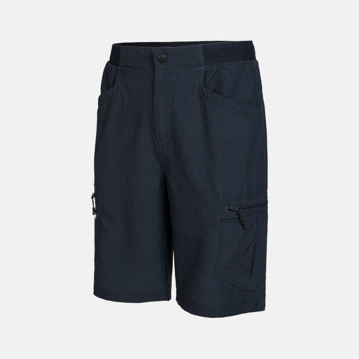 Izas - Treviso Short - Tissu Denim, Ceinture Élastique, Coupe Régulière - Short De Protection - Bleu|gris - Petit - Decathlon