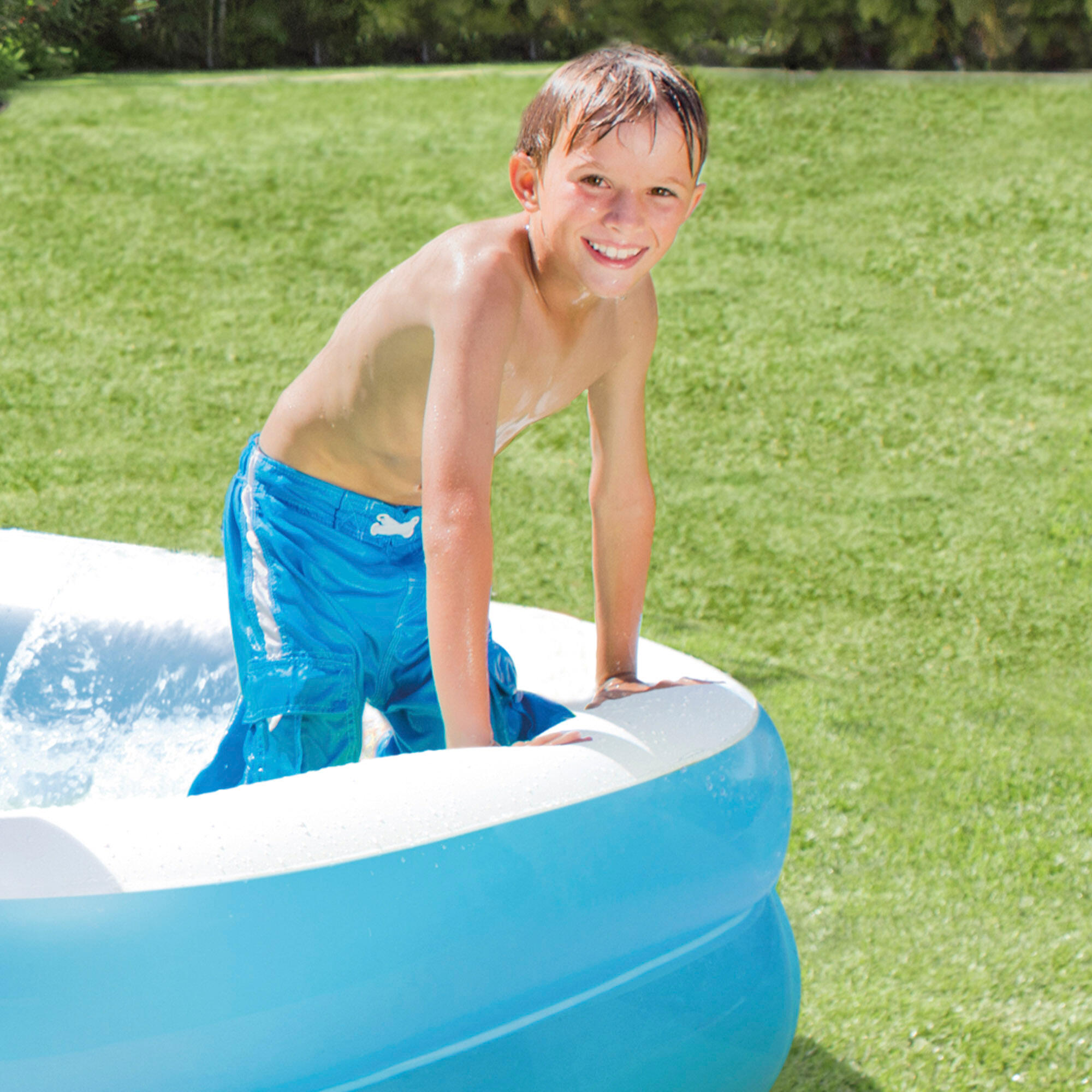 Intex 57180NP - Piscina Gonfiabile Family rettangolare, 203x152x48 cm 4/7