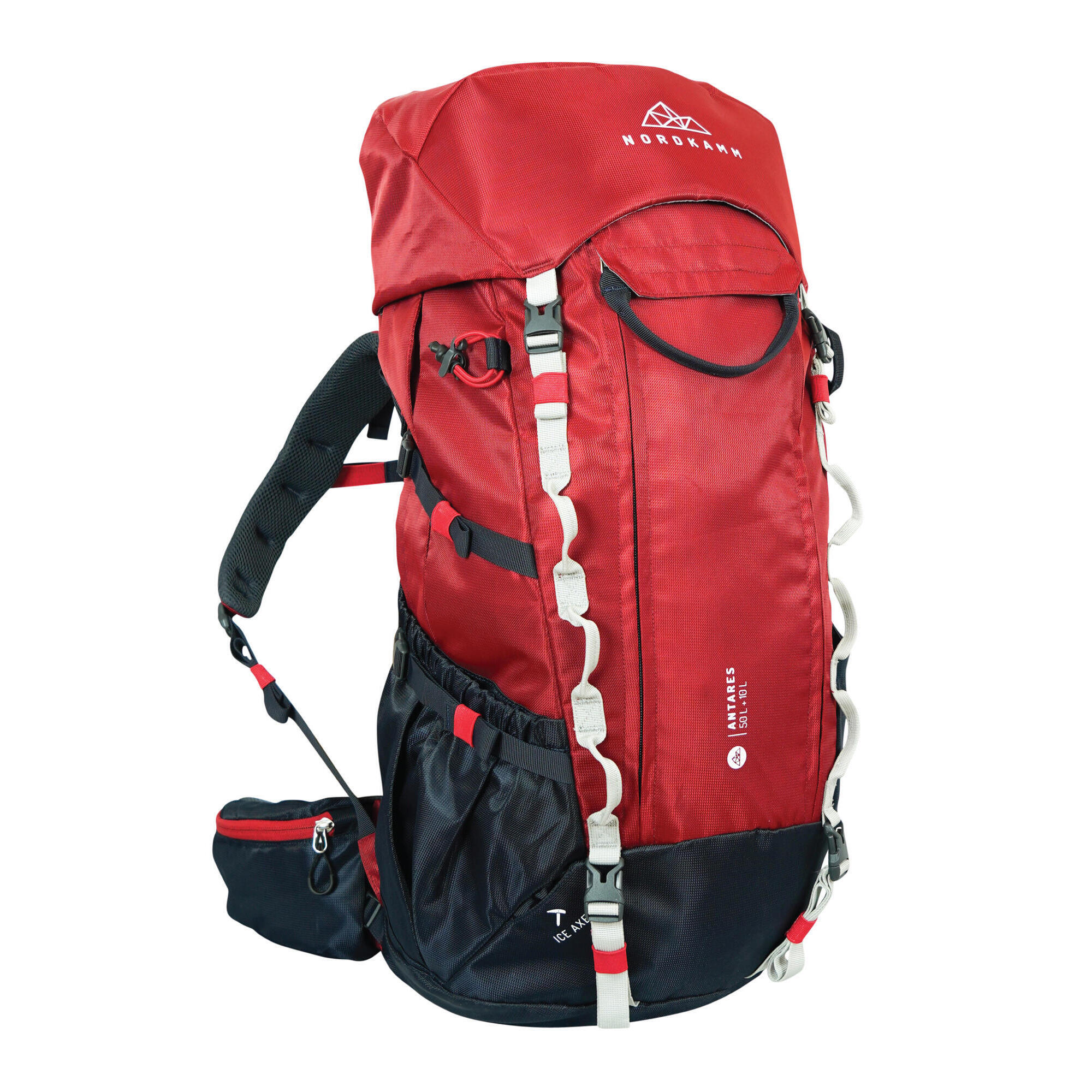 Nordkamm - Sac À Dos Randonnée Homme Femme, Sac À Dos De Trekking Voyager 50 Litres Rouge - Sac À Dos - Rouge - 50 L - Decathlon