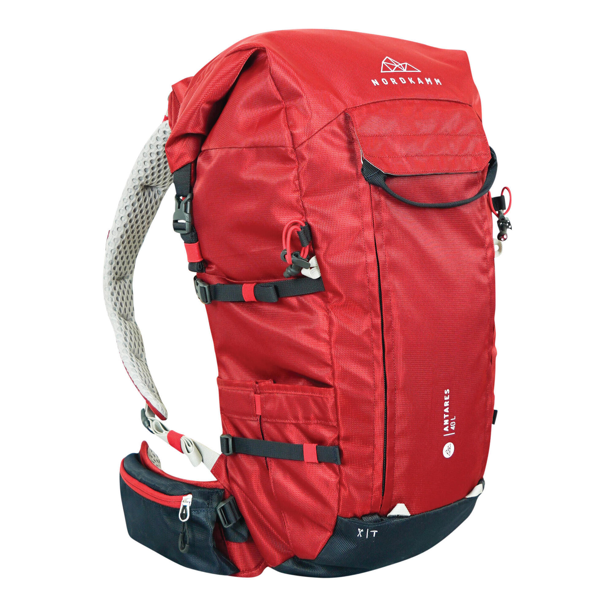 Nordkamm - Sac À Dos De Randonnée Antares 40l Rouge Femmes Et Hommes - Sac À Dos - Rouge - 40 L - Decathlon