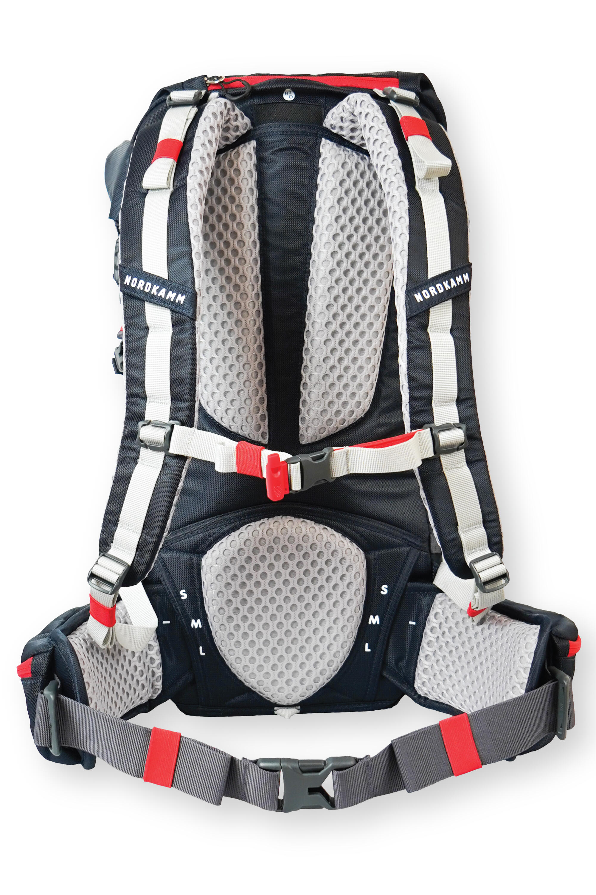 Wanderrucksack Damen Herren Rucksack für Bergsport, Rolltop, 30 Liter blau 2/5
