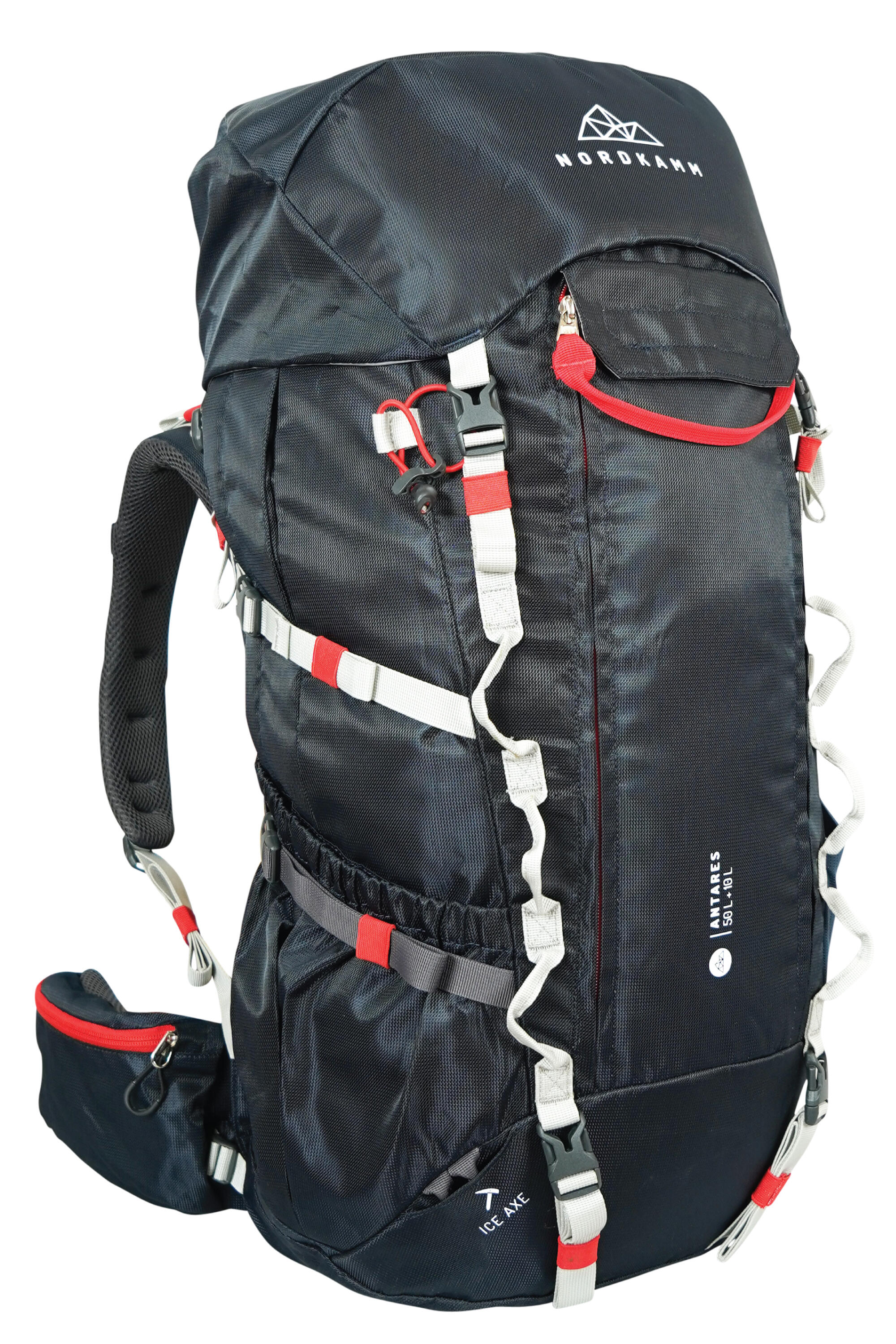 NORDKAMM Trekking rugzak dames heren reis rugzak backpacken reizen wandel 50 liter blauw