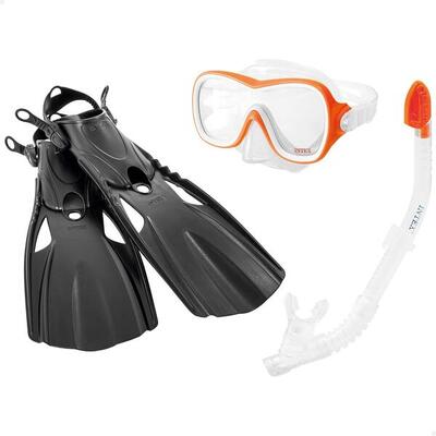 Intex 55658 - Set Maschera Boccaglio e Pinne Wave Rider