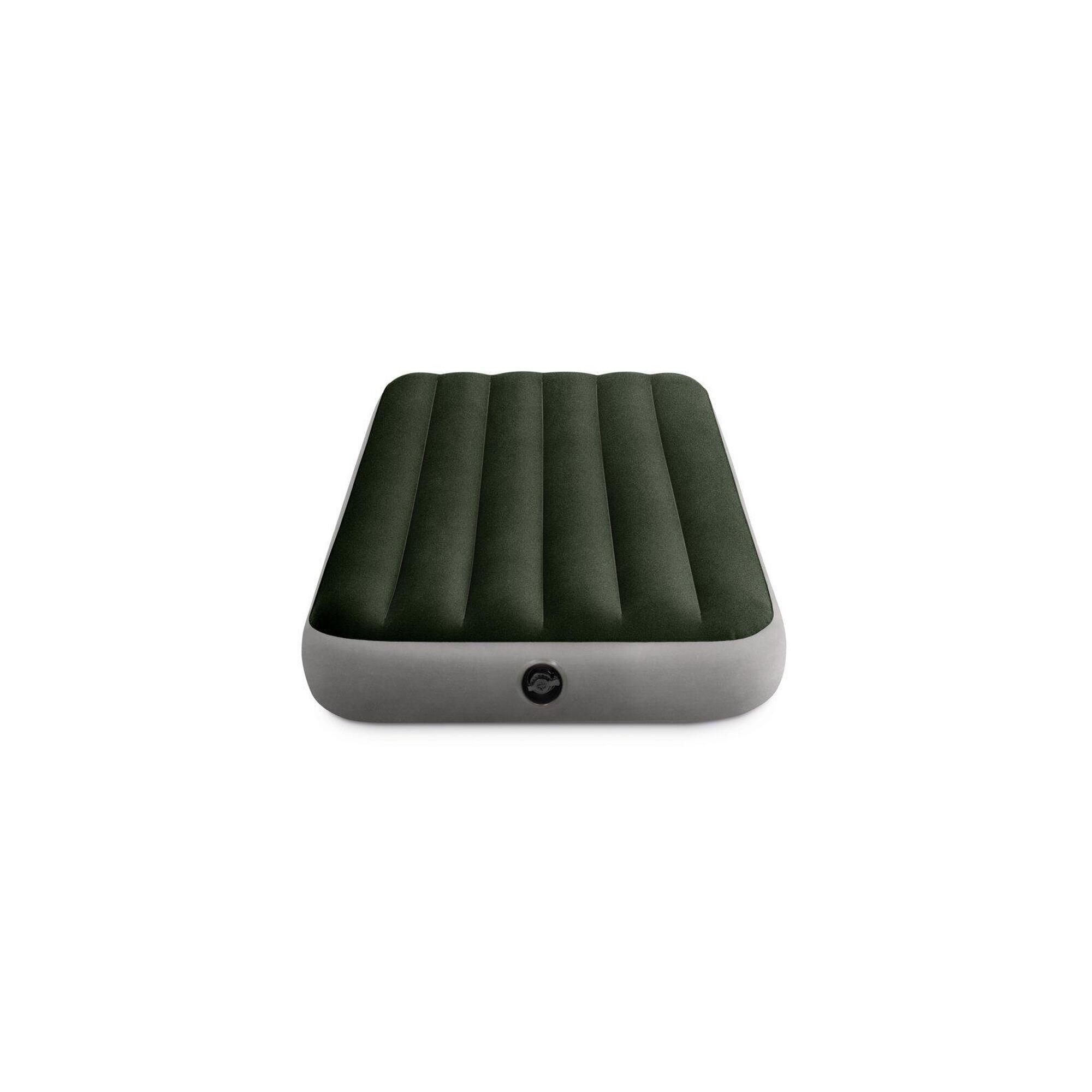 Intex - Prestige Intex Downy Airbed - Single - Matelas Gonflable - Vert - Adulte - Decathlon