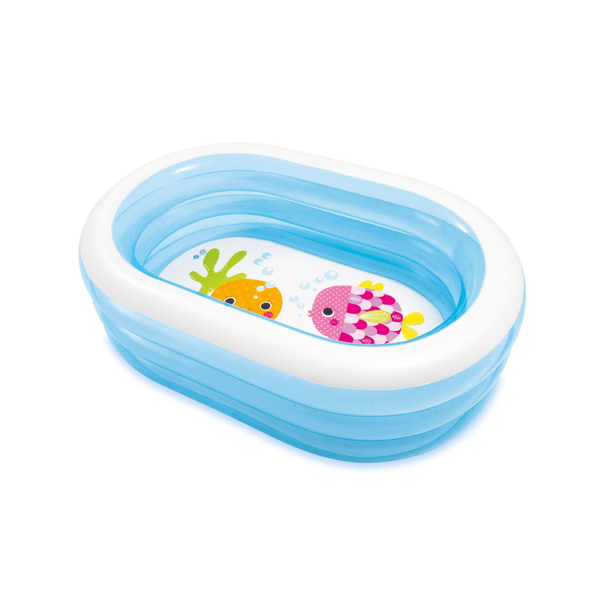 Piscina insuflável intex oval aquário 163x107x46 - 238 l