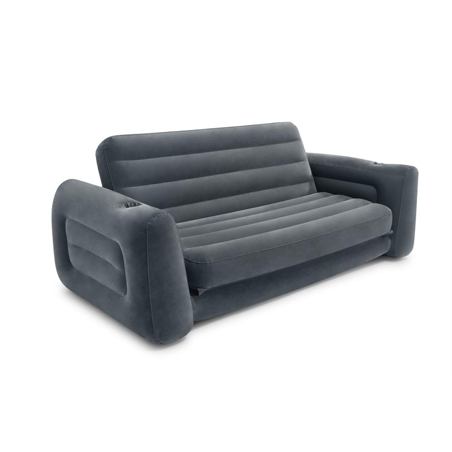 Sofá cama hinchable 2 en 1 Intex 203x224x66 cm 5/7