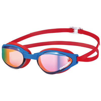 Swans SR81 Ascender MIT verspiegelte Skibrille - Blau/Rot