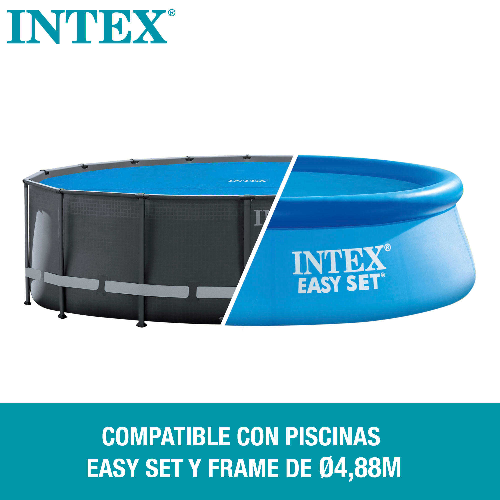 Intex Bâche à Bulles Isolante Ø 488 cm Piscine Ronde 2/6